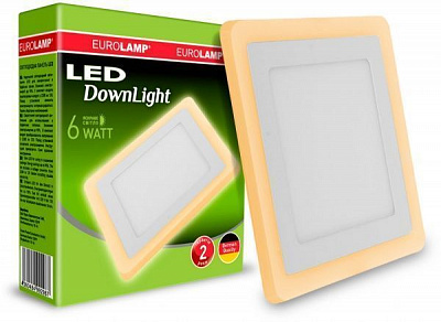 Світильник точковий Eurolamp LED-DLS-6/4 (orange) 6 Вт 4000 К білий