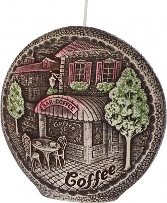 Свеча Ароматный кофе, диск 13 см Bartek Candles