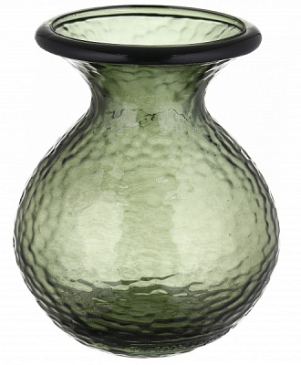 Ваза San Miguel PARADISE D15 см стекло 18,5 см зелено-синий 