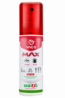 Спрей VACO от комаров, клещей и мошек Max Deet 30% с пантенолом 80мл 
