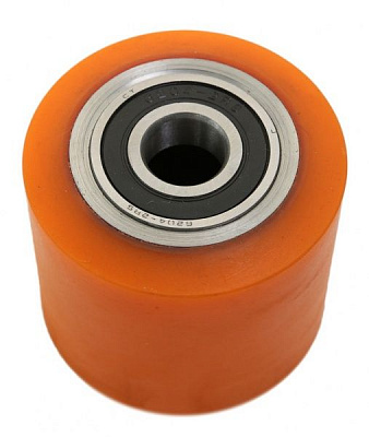 Колесо полиуретановое для гидравлической тележки 80х70 мм