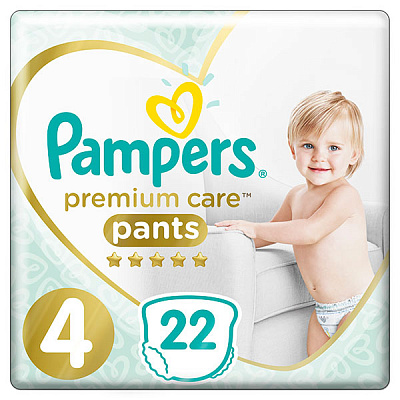 Підгузки-трусики Pampers Premium Care Pants Maxi 4 9-15 кг 22 шт.