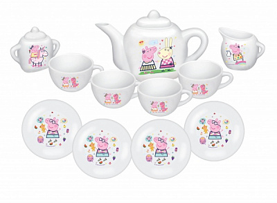 Набір дитячого посуду Peppa Pig Чаювання з Пеппою 12 предметів 122216