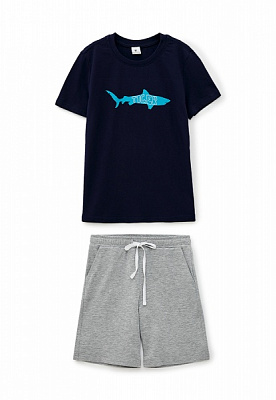 Комплект для мальчиков Роза р.152 темно-синий 210222 