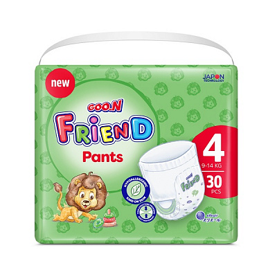 Подгузники-трусики Goo.N Active Baby Friend 4 L 9-14 кг 30 шт.