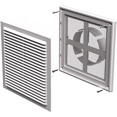 Решітка Вентс МВ 150 ВДМс пластик білий