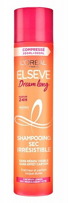 Сухой шампунь Elseve Dream Long для длинных склонных к жирности волос 200 мл