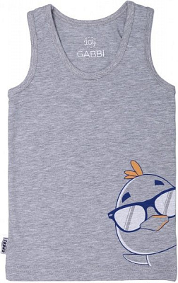 Майка для мальчиков Габби р.98 серый 11111 