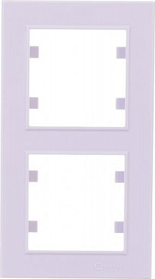 Рамка двухместная Makel Karea вертикальная светло-сиреневый