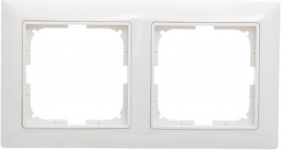 Рамка двухместная ABB Basic 55 универсальная белый 2512-94-507