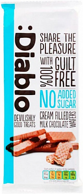 Вафли DIABLO с молочным шоколадом 100 г 