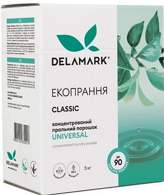 Стиральный порошок для машинной и ручной стирки DeLaMark Universal 3 кг