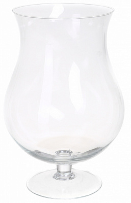 Ваза Цветок d21,5 31 см прозрачная 20161.1