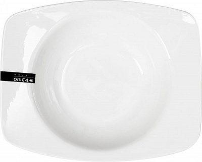 Тарілка глибока прямоугольная RIM 700 мл BA0122 Origami Horeca