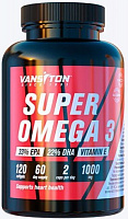 Жиросжигатель Vansiton Super Omega 3 170 г 120 капс. 