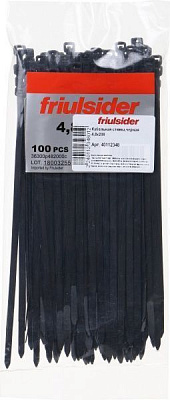 Стяжка кабельна Другое 4,6x200 мм 100 шт. чорний