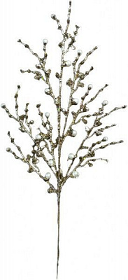 Декорація новорічна Гілка з перлинками 80 см EPI-SA3211S5