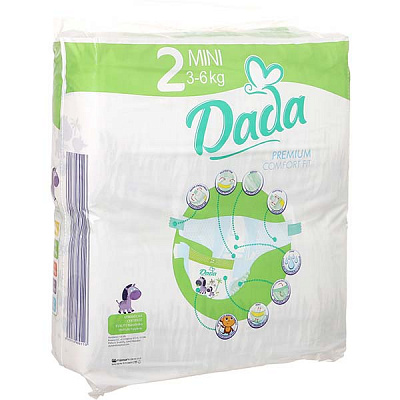 Подгузники Dada Premium Jumbo Mini 3-6 кг 78 шт