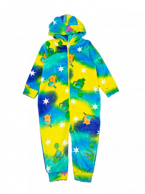 Кигуруми-пижама унисекс Маленькие люди Амонгас (вельсофт) р.122–128 разноцветный 