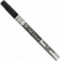 Маркер Sakura Pen-Touch тонкий EXTRA FINE 0.7 мм 41102 серебряный 