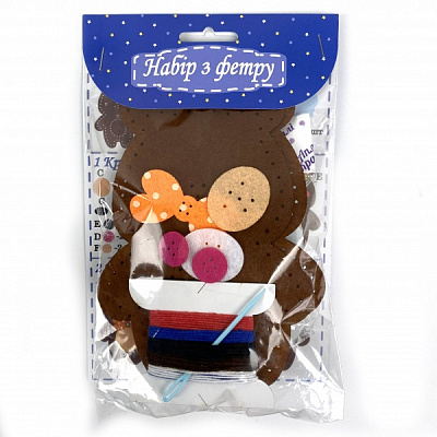 Набір з фетру Зший сам іграшку Ведмедик Аплі-Краплі