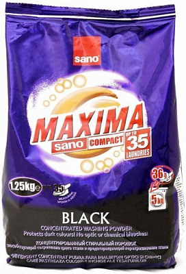 Пральний порошок для машинного прання Sano Black 1,25 кг