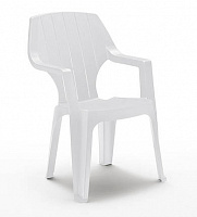 Стілець пластиковий Bica Alta 88x61x58 см білий 
