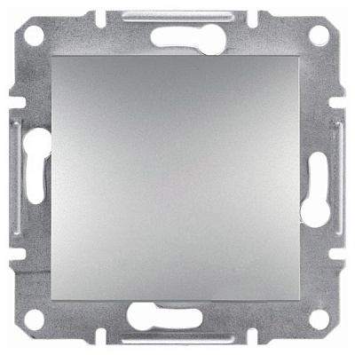 Выключатель одноклавишный Schneider Electric Asfora самозажимные контакты без подсветки 10 А 220В IP20 алюминий