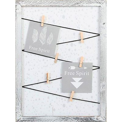 Фоторамка коллаж с прищепками 6 шт 30х40 см