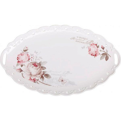 Блюдо овальне Flower 39 см 8779W15 Fiora