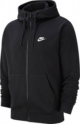 Джемпер Nike M NSW CLUB HOODIE FZ FT BV2648-010 р. 2XL чорний