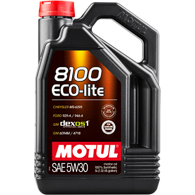 Моторне мастило Motul 8100 Eco-lite SAE 5W-30 5 л