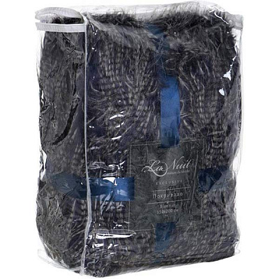 Покрывало La Nuit Blue Fur 150x200 см