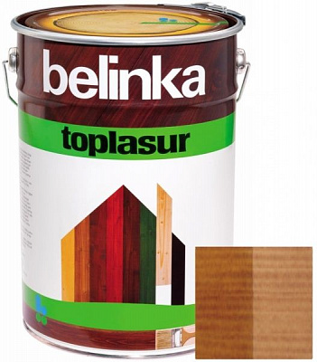 Краска-лазурь Belinka Toplasur 17 тик полуглянец 10 л