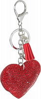 Брелок для рюкзаков Nota Bene Красное сердце 7х5 см