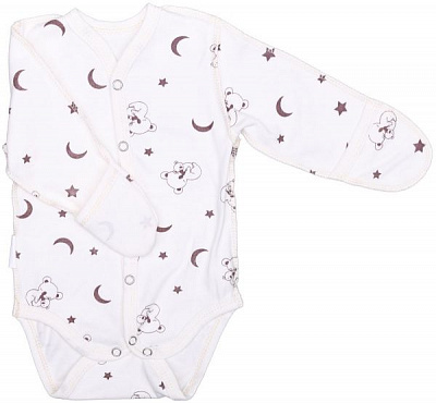 Боді Bambinelli Ведмедик р.62 білий із малюнком