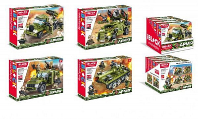 Конструктор Iblock Армія, 4 види в асортименті PL-920-163