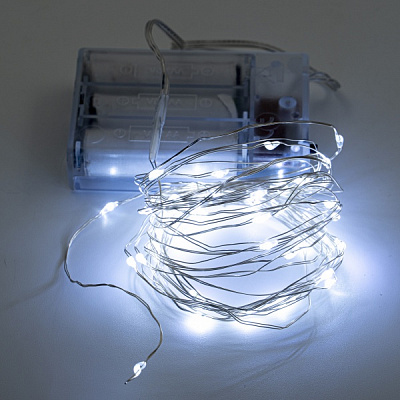 Декоративная гирлянда Altalusse (INL-2105B-50 Cold) встроенный светодиод (LED) 50 ламп 5 м 