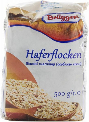 Хлопья Bruggen Овсянные 500 г 
