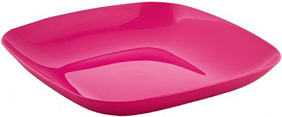 Тарелка Мульти 190х190 розовый Алеана
