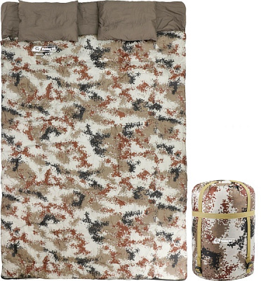 Спальний мішок Fishing ROI туристичний Dual 2000 210*150 10-15℃ Camo 1