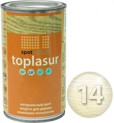 Лазур Spot Colour Toplasur №14 біле дерево напівглянець 0,4 л