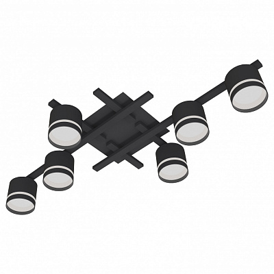Люстра стельова Hopfen STARK SKJOLD-GX-6SL BK 6xGX53 чорний