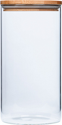 Ємність Vittora скляна з дерев'яною кришкою VT-7111 1100 мл
