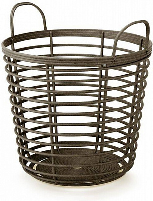 Кошик ажурний ZANZI ECO WOOD з ручками багатофункціональний 430х463мм, кавовий