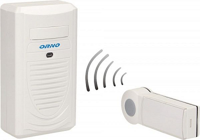 Звонок беспроводной Emos Disco DC с системой обучения белый OR-DB-KH-123