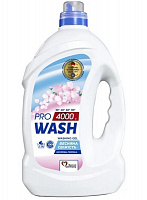 Гель для стирки для машинной и ручной стирки Pro Wash Весенняя свежесть 4 кг
