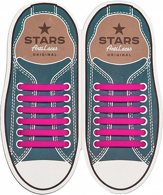 Шнурки силиконовые AntiLaces Classic SP565 розовый 