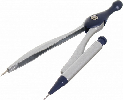 Циркуль синий с серым