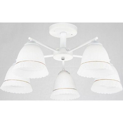 Люстра Геотон А522-5 5x60 Вт E27 белая